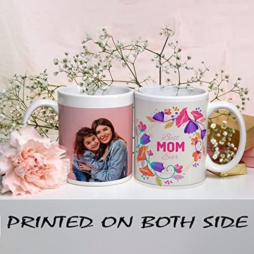 Чаша със снимка Positive Vibes По поръчка За мама, Подаръци за Деня На Майката, Рожден Ден Подаръци За мама, Персонализирани