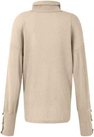 Пуловери FQZWONG за жени, 2022 Модерни Трикотажни Ризи с дълъг ръкав, Туника, Блузи, Ежедневни Топлото Мека Hoody, Пуловер,