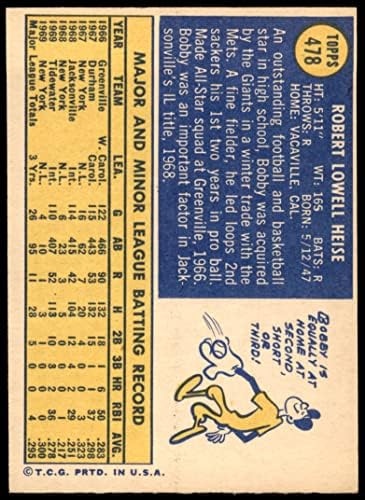 1970 Topps # 478 Боб hayes награди Сан Франциско Джайентс (бейзболна карта) в Ню Йорк Джайентс