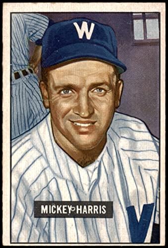 1951 Боуман # 311 Мики Харис Вашингтон Сенатърс (Бейзболна картичка) VG Senators