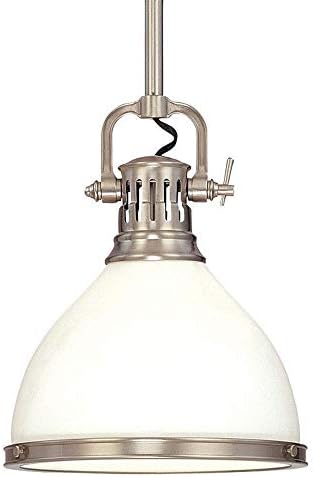 Окачен лампа Hudson Valley Lighting 2622-SN Randolph - One Light - 10 см в ширина и 54 инча височина, Цвят на завършеност: